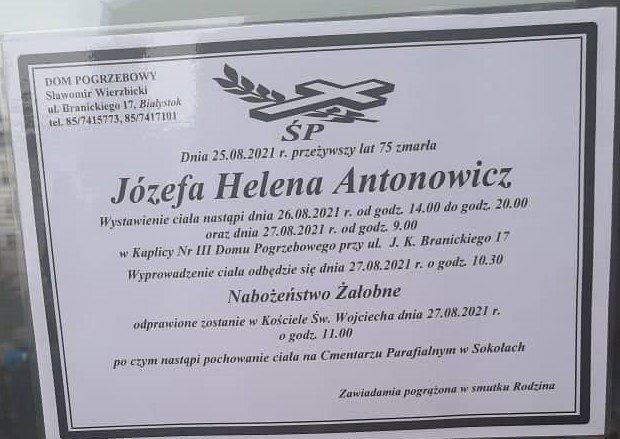 klepsydra pogrzebowa