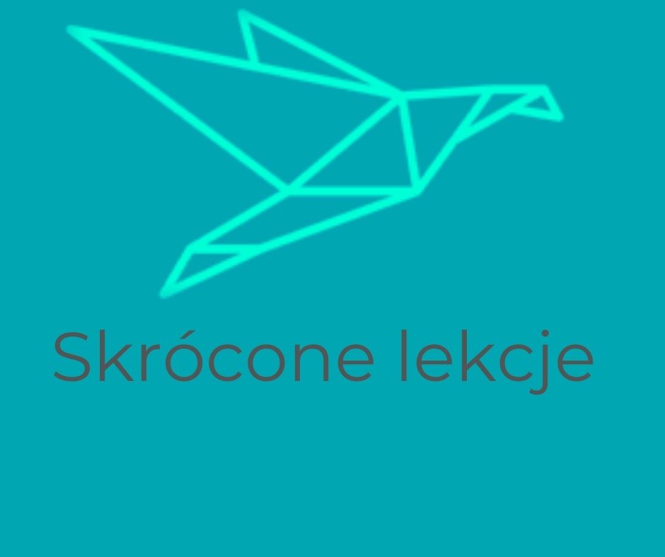 niebieskie tło, logo ptak