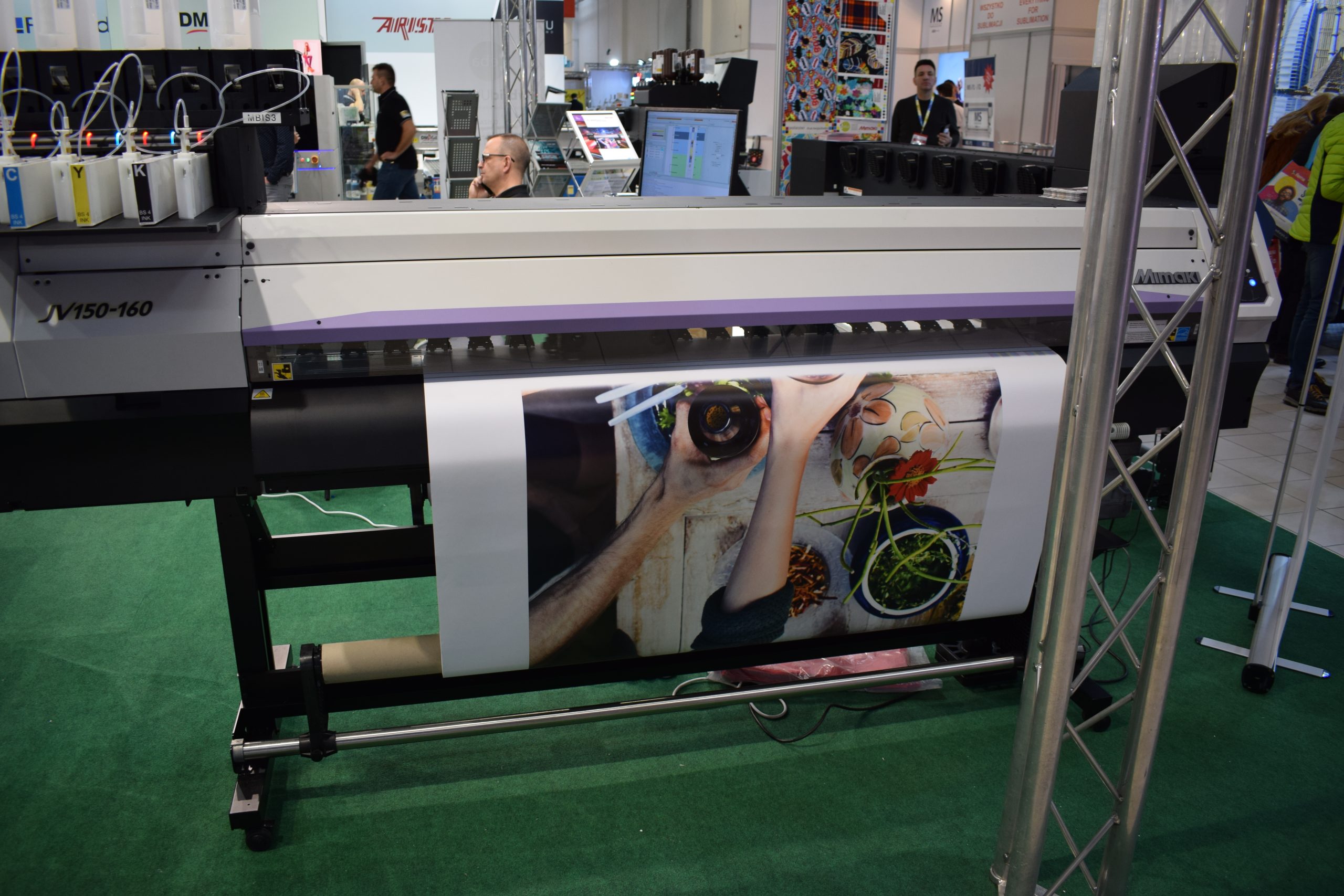 ploter drukujący w akcji